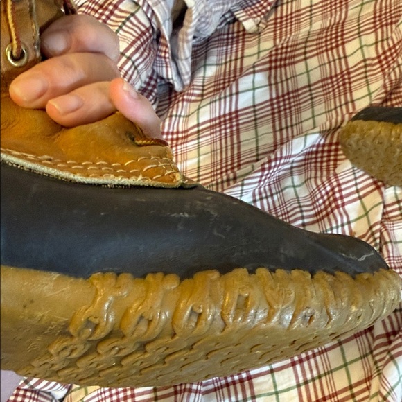 L.L. Bean vintage Maine Hunting Shoe lace up leather duck boots main image 7